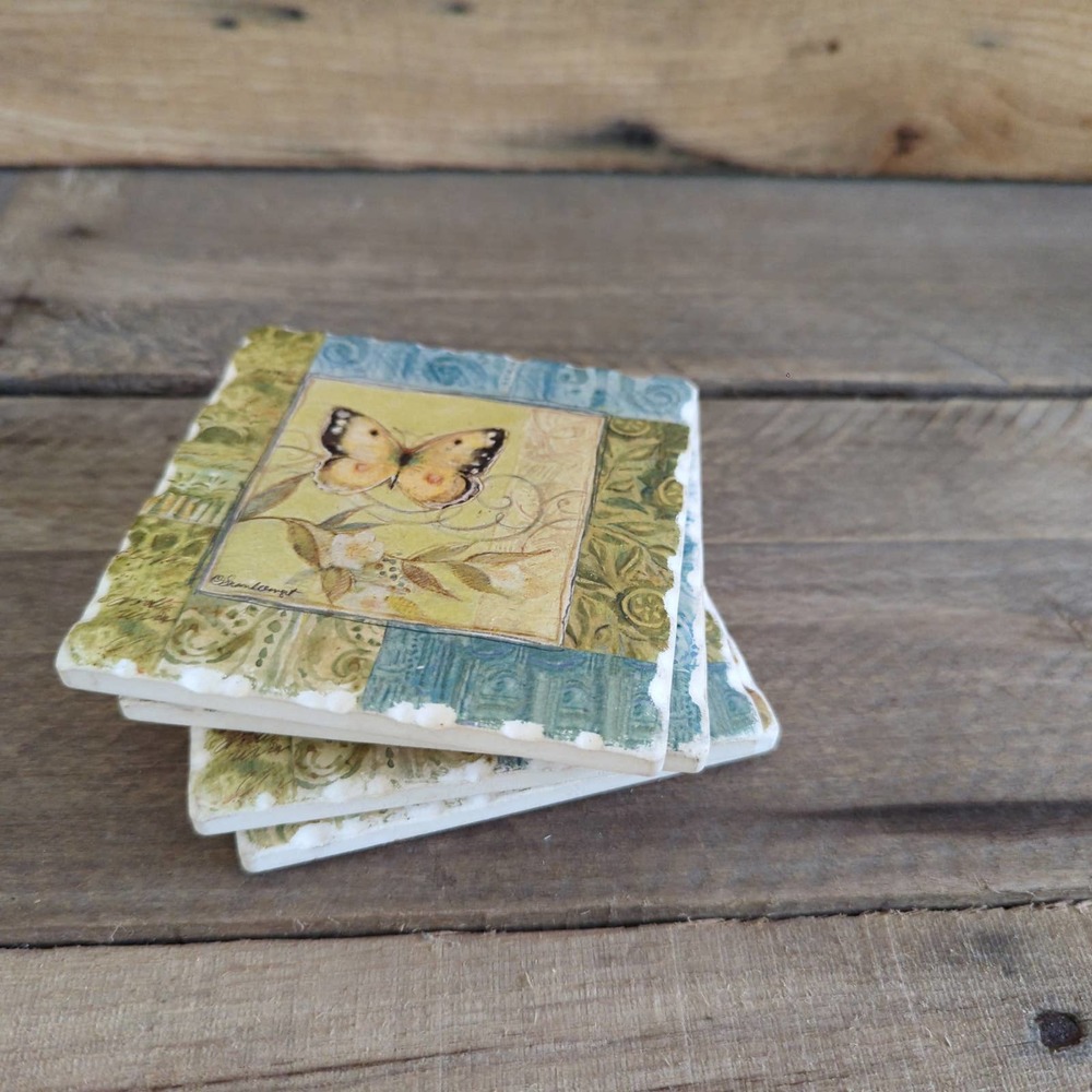 2020 Susan Winget Nature Garden by Certified International Ceramic Coasters